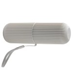 Toothbrush holder for travel, grey color, model R01DGR